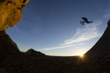 ANYTIME_UtahW_SLorencePhoto_04 Robin Goomes in Big Water, Utah during the filming of 'Anytime!' by Anthill Films