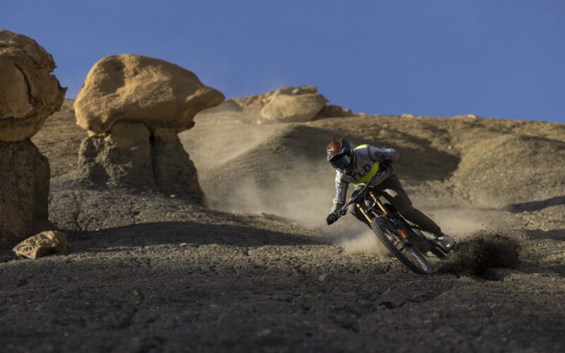 ANYTIME_UtahW_SLorencePhoto_09 Vaea Verbeeck  in Big Water, Utah during the filming of 'Anytime!' by Anthill Films